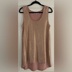 Lola Gold/Rose Gold Shimmer Tank Top